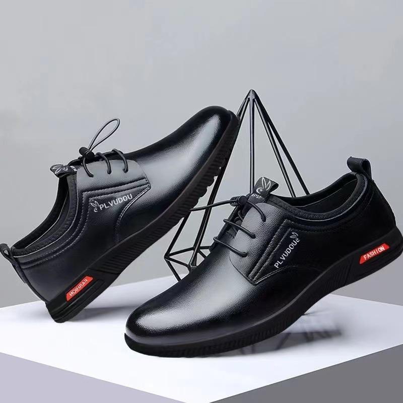 Summer Leather Cowhide Men's Shoes Non-slip, Wear-resistant and Deodorant Going Out Casual Leather Shoes Casual Leather Shoes