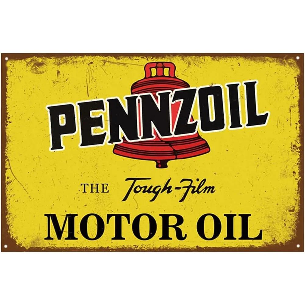 Vintage Metal Tin Signs Gulf Esso Agip Texaco Sinclair Mobile Man Cave Plate Motor Oil Garage Wall Stickers Gas Decor Plaque