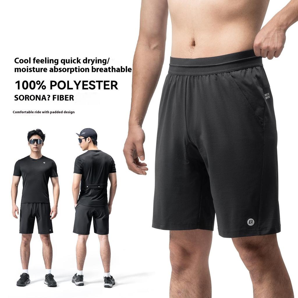 ROCKBROS RK2025-K Summer Cycling Shorts Men Padded Road Bike Casual Sports Short Pants