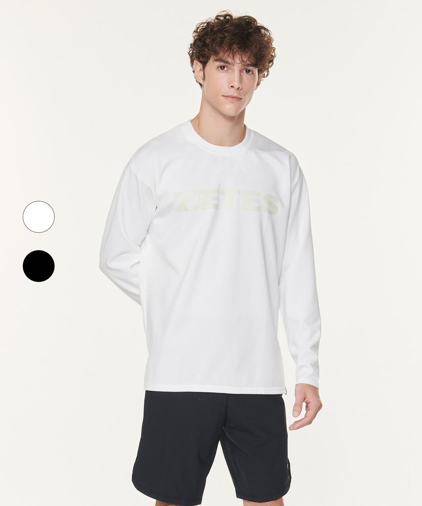 Jeteseu Air Overfit Functional Big Logo Long Sleeve T-Shirt Dual-Use As Rash Guard U_5S1057