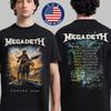 Megadeth Kanada Tour 2026 Dubbelsidig T-shirt Thrash Metal Band Unisex T-shirt