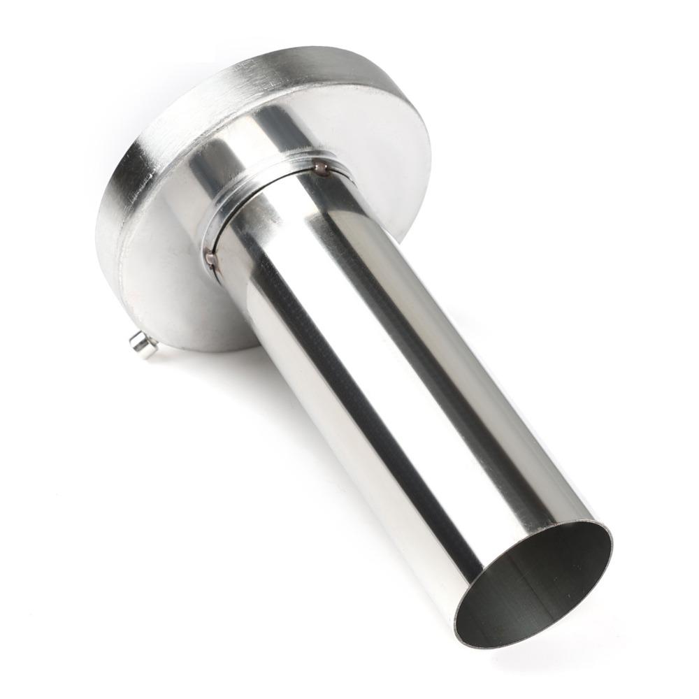 Round Exhaust Muffler Tip Universal Stainless Steel Muffler Inner Silence Tailpipe Muffler Tip Car 3.5in-Not adjustable