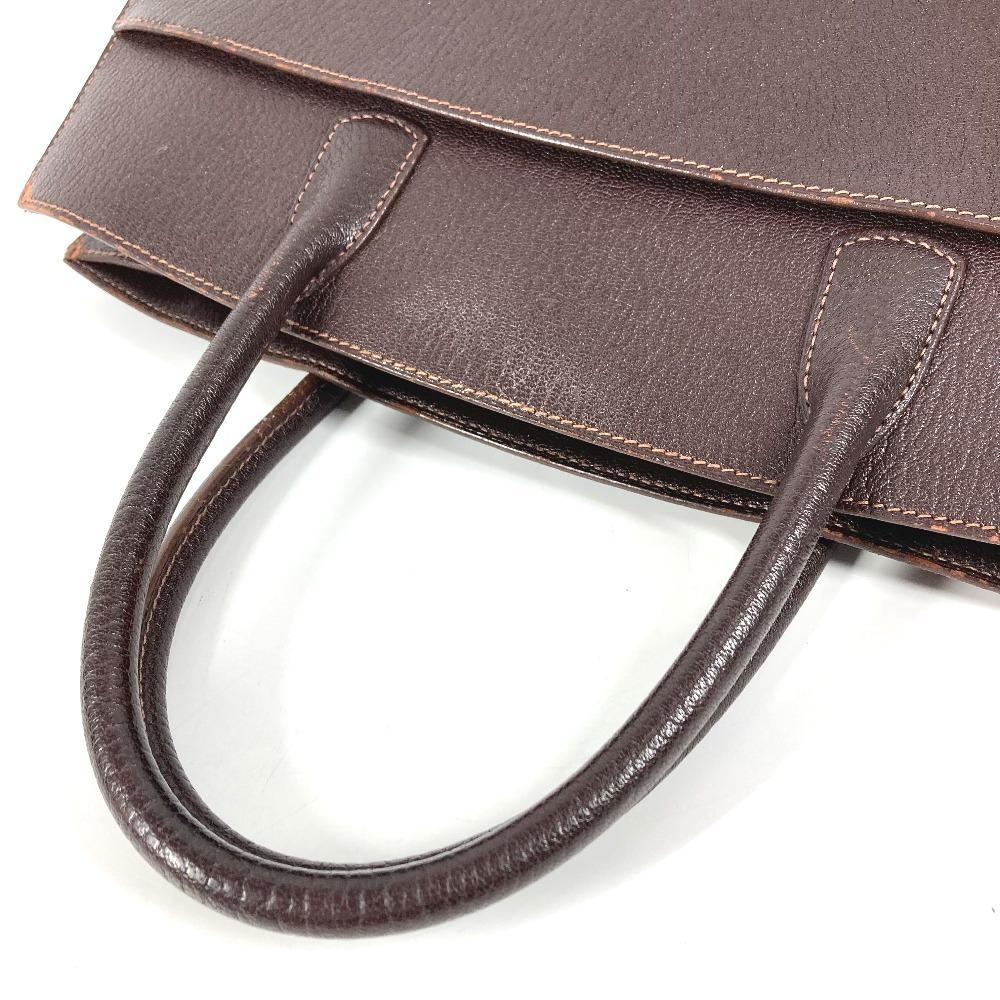 HERMES White bus GM Hand Bag Shoulder Bag Tote Bag Coromandel Brown