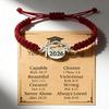 Trendy Flat Knot Friendship Bracelet With 2026 Graduate Theme Graduation Wristband For Schoolmates And Special Occasions