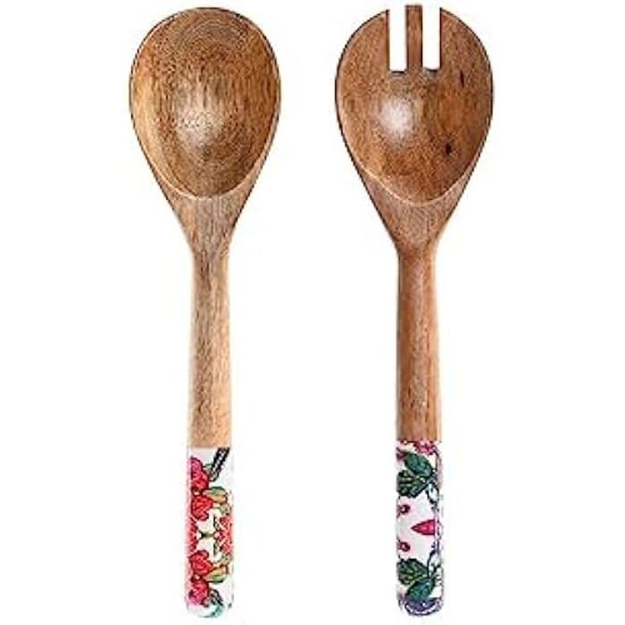 Jeu D'ustensiles De Cuisine - DKD Home Decor - Multicolore - Bois Massif - 2 X 6 X 32 Cm