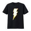 Shazam Unisexs T Shirt Classic Bolt Costume Front Logo Image Design For Fans Vintage Breathable Top For Everyday Wear