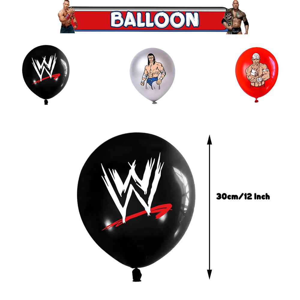 32pcs Wrestling Party Decorations Set Include Banner, Cake Topper, Balloon