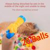 Katzenspielzeug Ball Interaktives Abschuss-Trainingsspielzeug für Haustier Welpe Hund Kätzchen Kreative Mini-Schießpistolen-Spiele Stretch Plüschball Spielzeug