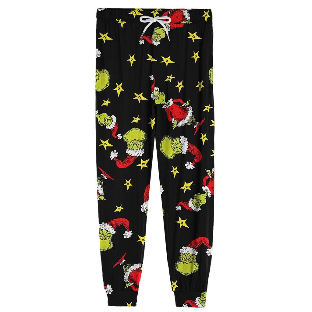 Pánské ležérní kalhoty se stahovací šňůrkou, kapsami a manžetami, domácí spací kalhoty