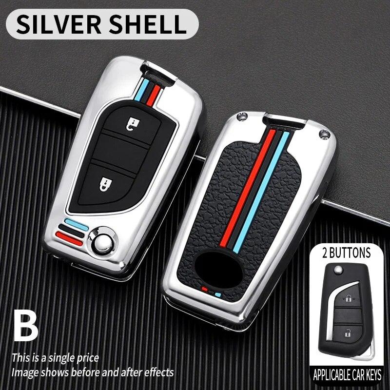 Car Remote Key Cover Case Shell Fob for Toyota Auris Corolla Avensis Verso Yaris Aygo Scion TC IM Camry RAV4 Forturner Hilux