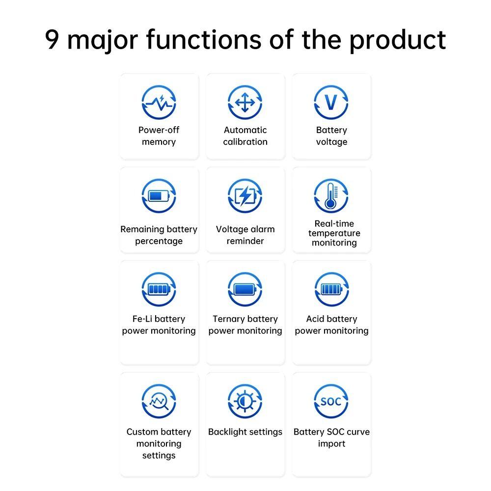 1 Stück LiFePO4 Blei-Säure Lithium Batterie Batteriekapazitätsanzeige Digitales Voltmeter für Autowerkzeug