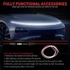 94.5 Inch Car Hood Light Strip, White Exterior Dynamic Car LED Hood Light, Flexible & Waterproof, Universal Exterior Daytime Running Light Strip With