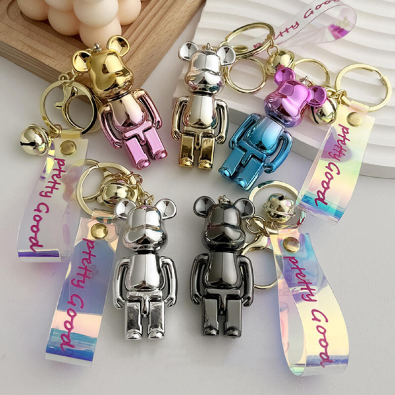 Super süßer Lego-Bär Glockenpunkt Schlüsselanhänger