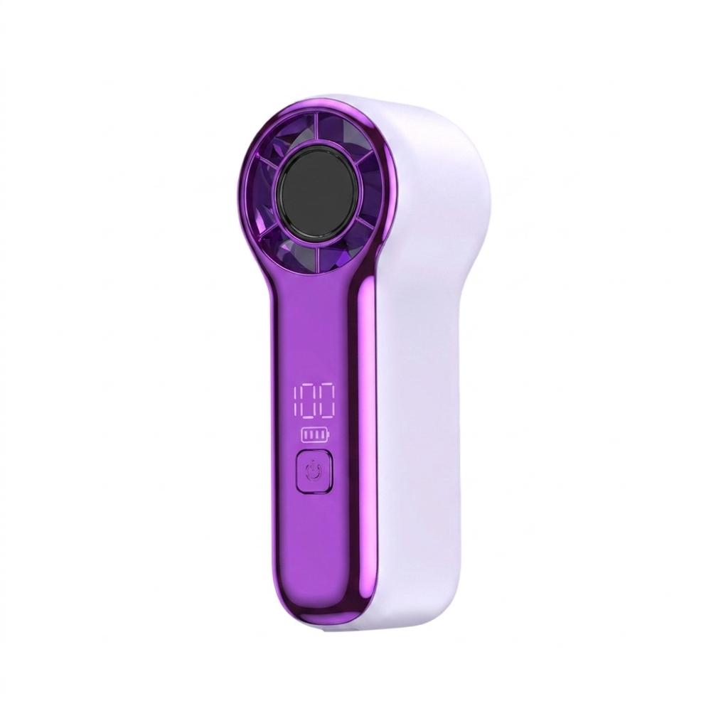 USB Rechargeable Mini Handheld Fan Turbo Pocket Fan Portable High-speed Fan Outdoor Travel Use фиолетовый