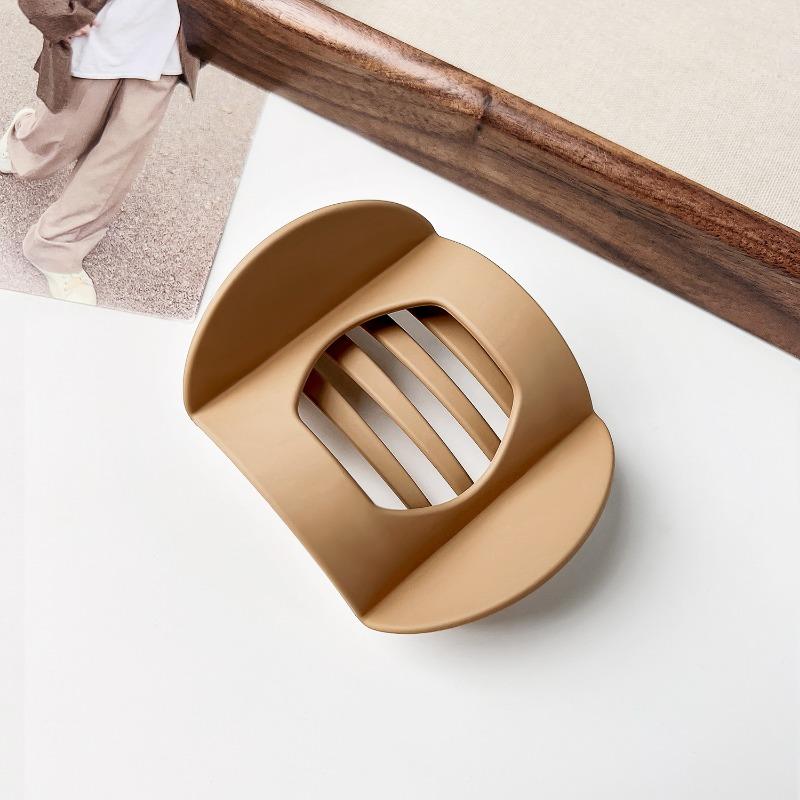 Flat Round Hair ClipsLarge Hairpin At The Back of The Head High-end Semi-tied Shark Clip Hair Accessory