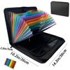 Accordion File Organizer with Labels - Portable Expanding Folder for Business Use