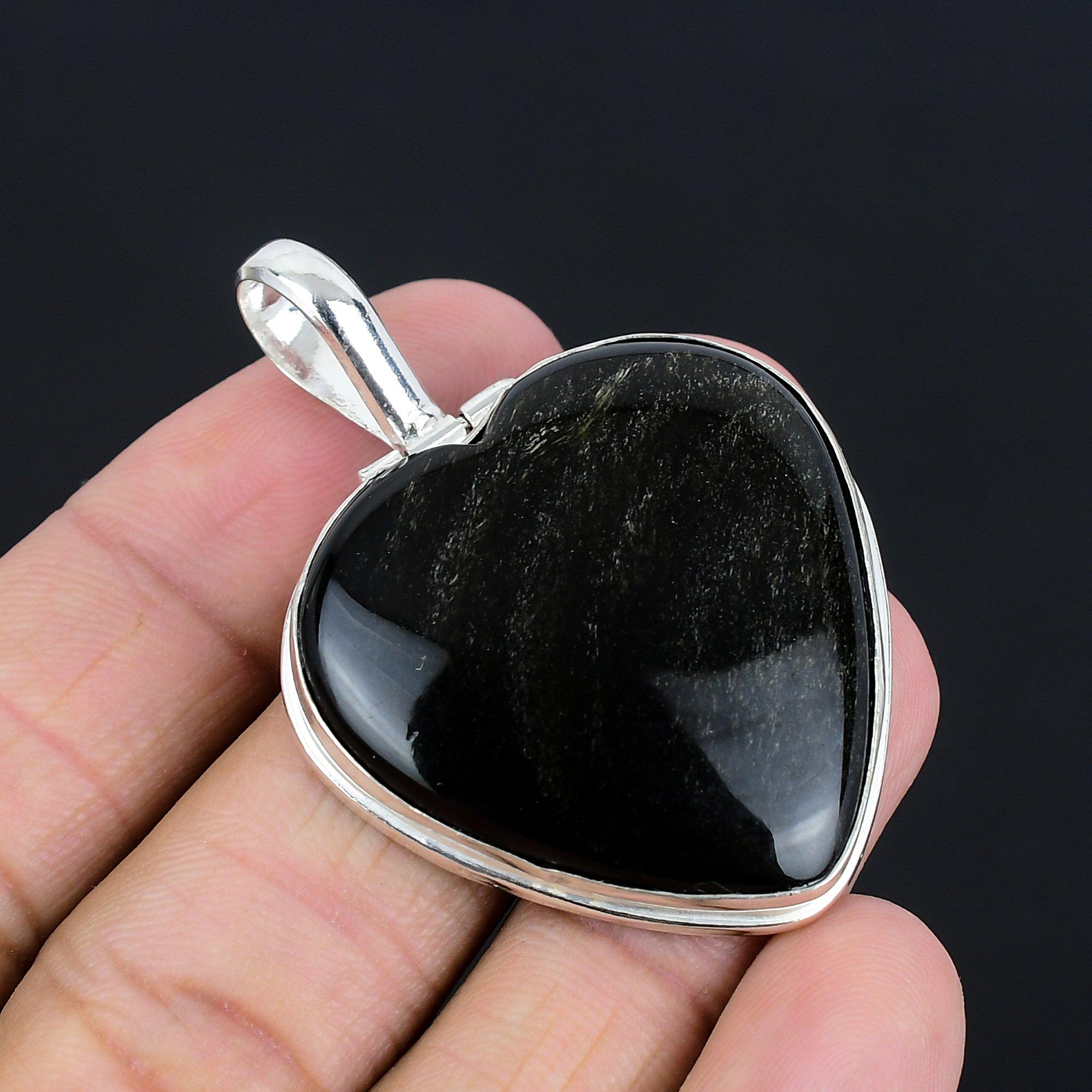 

Серебряная подвеска с обсидианом Silversheen, 925 пробы, 2,13 дюйма чёрный