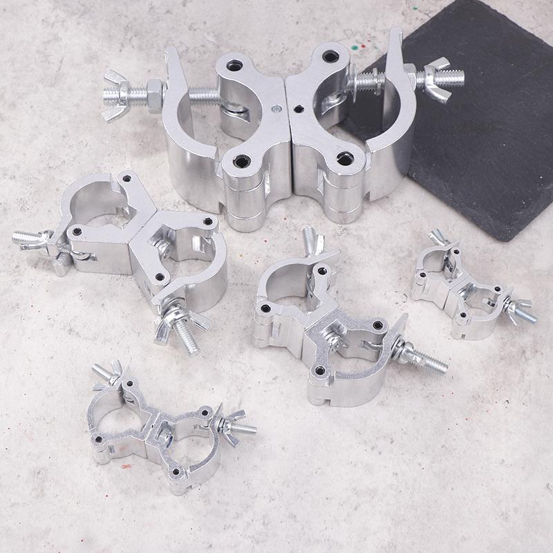 Aluminum Alloy Double Ring Buckle Stage Lights Clamp Clip Bracket 18-21Mm 38-52Mm Light Clamps Quick Release Lamp Hanger Hooks