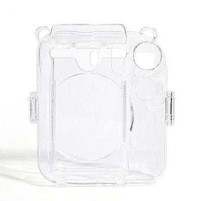 1Set For Instax Mini 12 Transparent Camera Bag Travel Shoulder Bag with Cute Sticker Clear Camera Bag Strap Rope Stickers