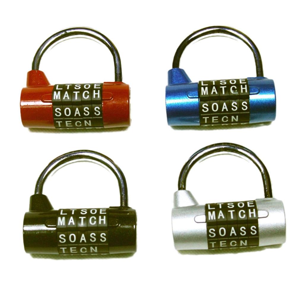 5-Digit Large Letter Combination Lock for Gym Lockers & Escape Rooms