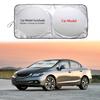Car Windshield Sunshades Logo Foldable Covers Sun Visors Protector Sun Shade Anti-UV Parasol Coche for Mitsubishi Lancer 10 3