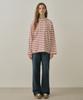 Striped Waffle Hooded Sweatshirt_Red(W25-Tp35)