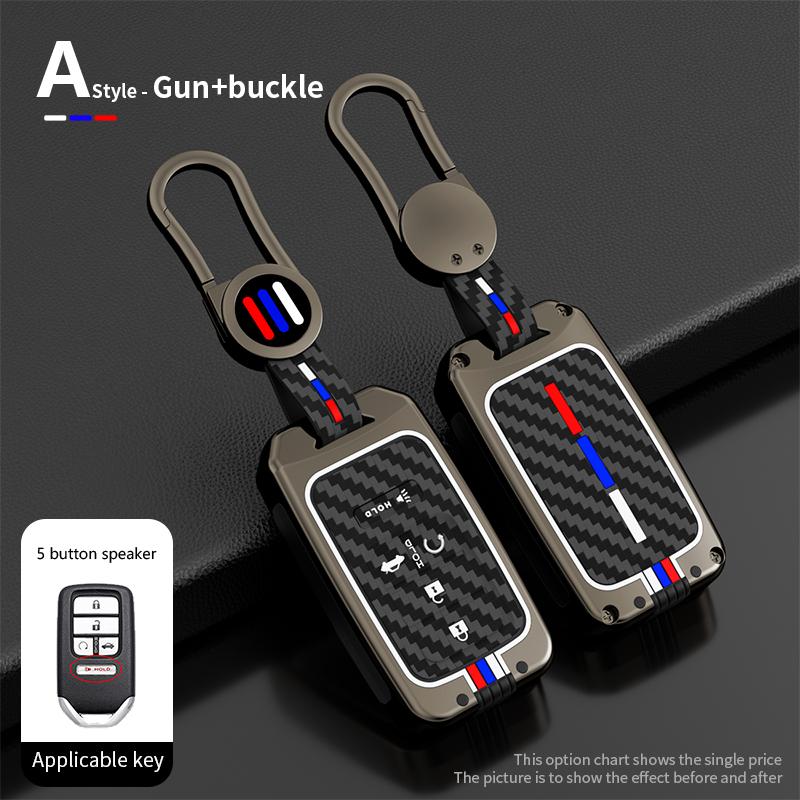 Zinklegierung Auto Fernbedienung Schlüsselhülle Abdeckung für Honda 2017 2018 19CRV Pilot Accord Civic Jazz Jade Fit HR-V Freed Schlüsselanhänger AutoZubehör