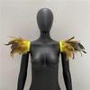 Gothic Halloween Masquerade Feather Shawl Costume Accessory