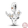 Simple Animal Series Copper Metal Dinosaur Elk Rabbit Trendy Charm Bead Components Bead Components 3mm Do It Yourself High Quality Fine High Quality
