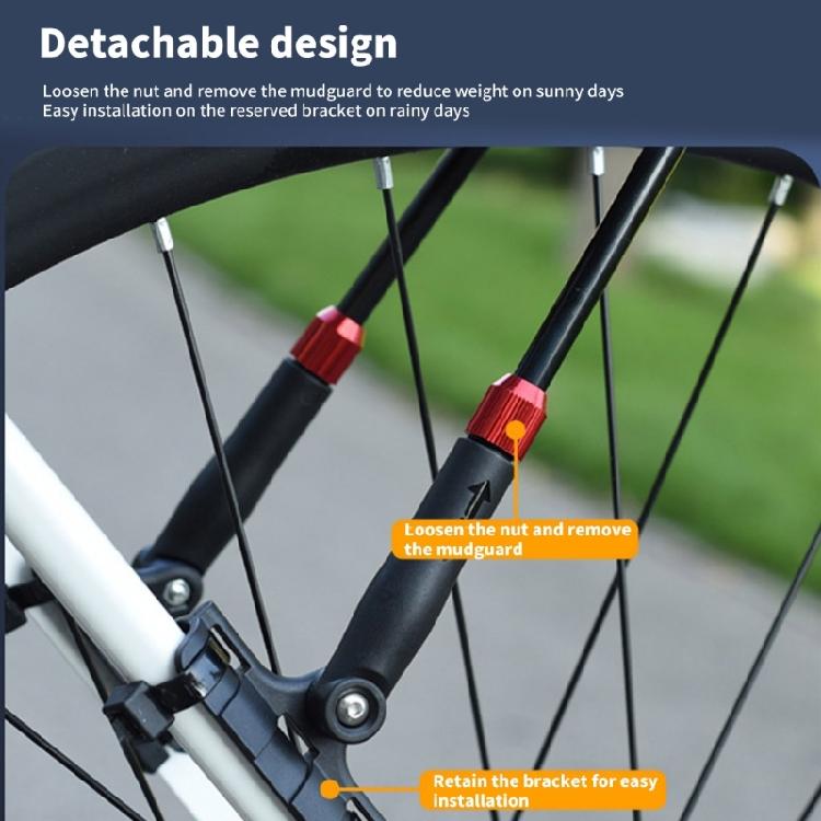 Bicycles Rear Mud Guards Adjustable Road Bike Mudguard Light Weight Outdoor Mountain Bike Mudguard Easy To Install