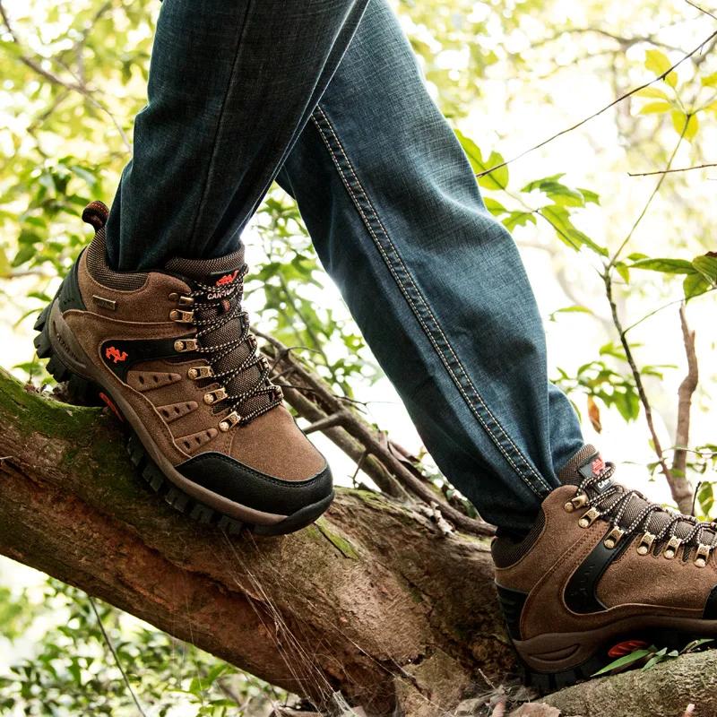 Men Hiking Shoes Outdoor Anti-slip Wear-resistant Shock-absorbing Women Combat Boots Breathable Casual Sports Men Shoes Women
