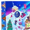 24-Day Christmas Advent Calendar Countdown Box with Collectible Character Ornaments Multifunctional Holiday Decoration for Kids