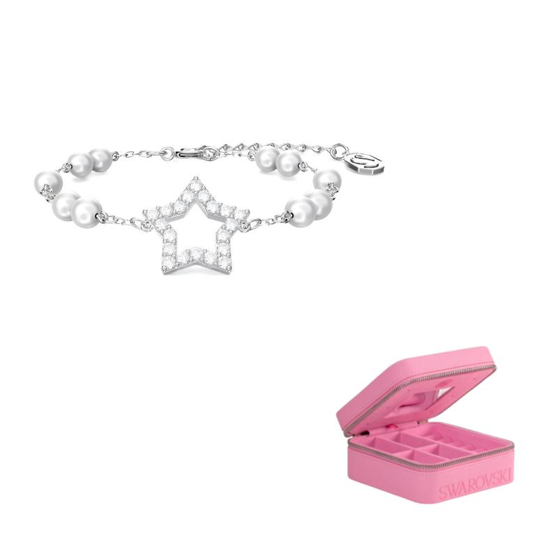 Swarovski Faux Crystal Bracelets Womens F-Jewelry Box Set