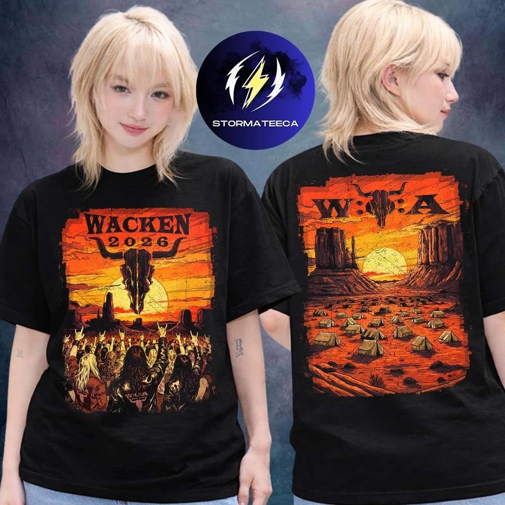 Wacken 2026 Musikfestival Merch In Wacken DE Am 29. Juli 1. August T-Shirt L