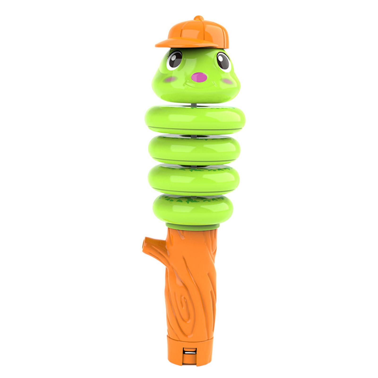 

Kids Cartoons Swinging Whistled Toy Portable Lightweight Twists Toy Gift For Birthday As Shown зелений