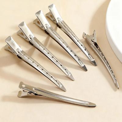 Hair Salon Hair Clips Metal Duckbill Crocodile Curling Hair Styling Clips Barber Shop Hair Positioning Clips Women's Hair Clips
