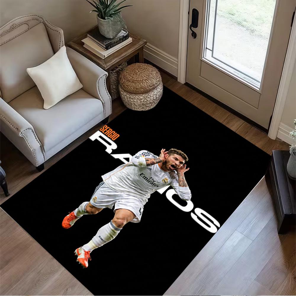 Cr7 Football Legend Floor Mat Design for Outdoor Study room Dining Room Entryway Antislip Carpet Anime Office Decor Perfect Gift for Women/Men