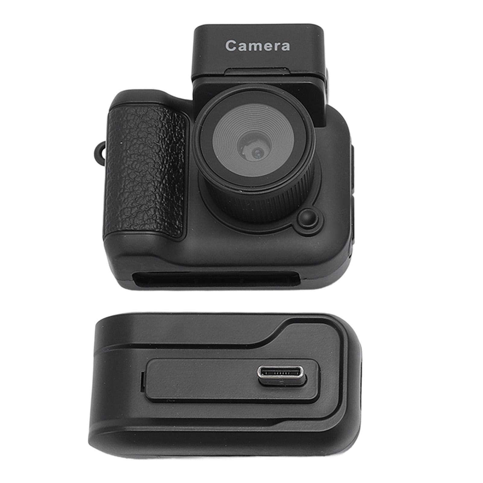 

Small Digital Camera 1080P HD 1.44 Inch Screen Auto Loop Recording OTG Thumb Camera with Flip Up