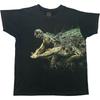 T-shirt Vintage Wild Planet 100% Cotone Magliette Uomo Top Uomo Taglia Piccola Coccodrillo Alligatore Fabbricato in Australia