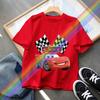 Summer 2026 Summer New Car Lightning McQueen All Matching T-shirt Clothes Around Short-sleeved Boys and Girls