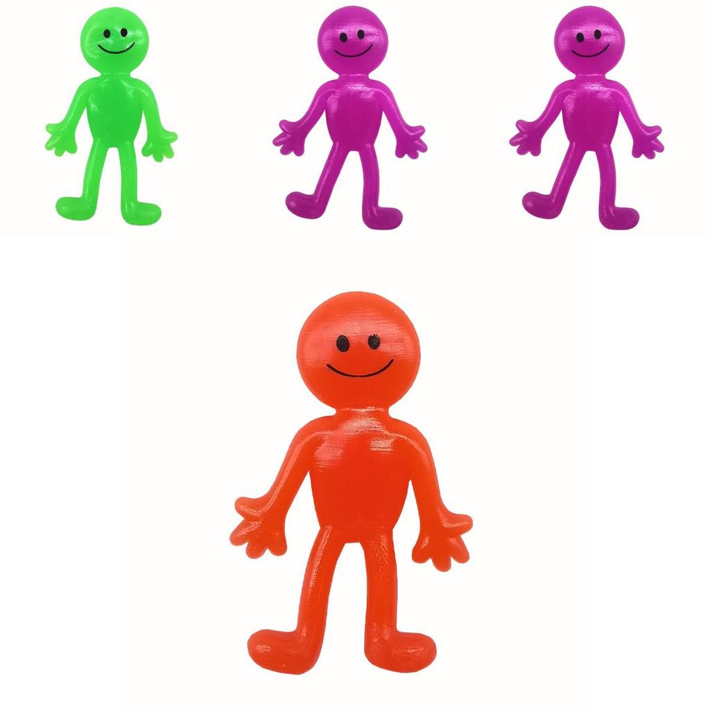 Tpr Smiley Face Doll Toy Stretchable And Stress-relieving Figure For Children Teens And Adults
