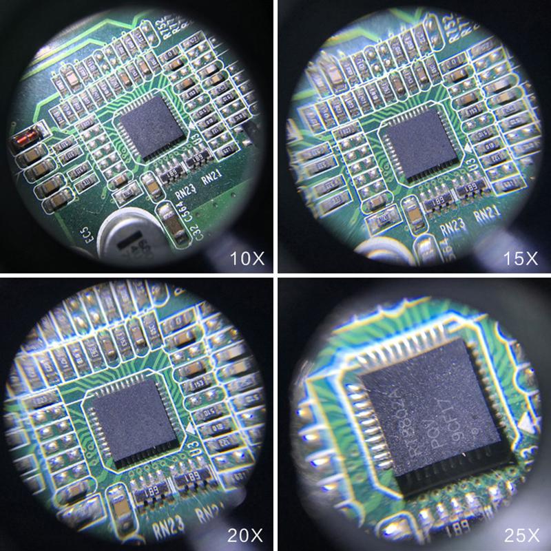 LED Head Magnifier Glasses Professional Magnifying Lens Jewelry Watch Repair High Magnification Magnifier Electronic Repair Tool