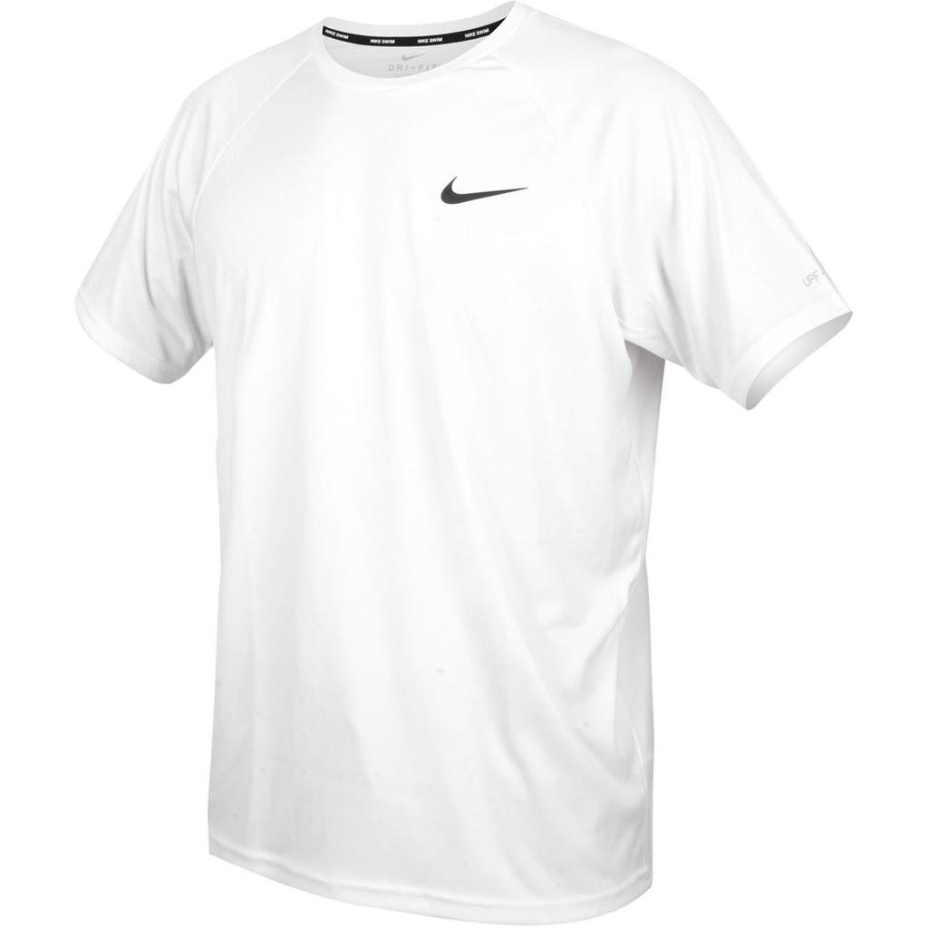 Nike Essential Solid Logo Round Neck Short Sleeve T-Shirt Men tops White NESSA586-100