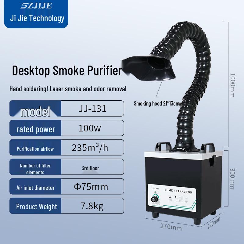 Extractor portabil de fum de lipit cu filtru marcat cu laser