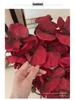 Orquídea Phalaenopsis Roja Flor Artificial Decoración para Sala de Estar o Mesa de Comedor