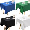 Disposable Tablecloth PE Material Thick Rectangular Table Cloth Easy To Use Solid