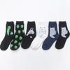 Unisex Summer Fashion Cartoon Cat Art Funny Alien Planet Autumn Winter Creative Soft Cotton Hipster Couples' Socks Dropship