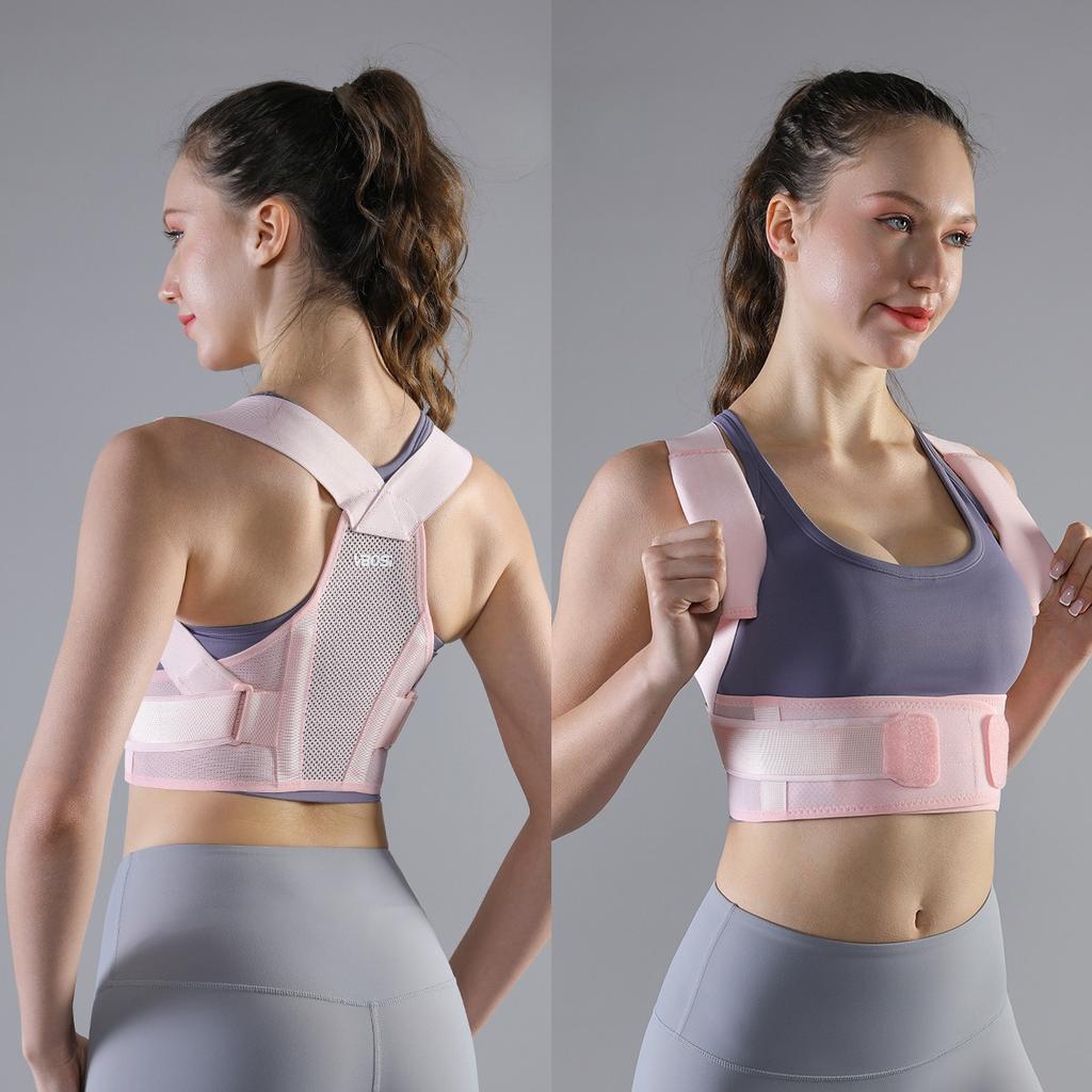 Postureright Upper/Lower Back Support For Scoliosis - Medical Grade Posture Corrector With Chest Strap Full Body Support