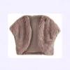 Women's imitation fur vest vest sleeveless fur cardigan cardigan evening dress wedding dress Christmas versatile