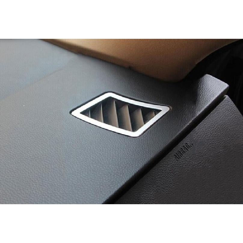 04-10 Cover Trim Silver Aluminum Side Outlet Vent Car Dashboard For BMW 5 Series